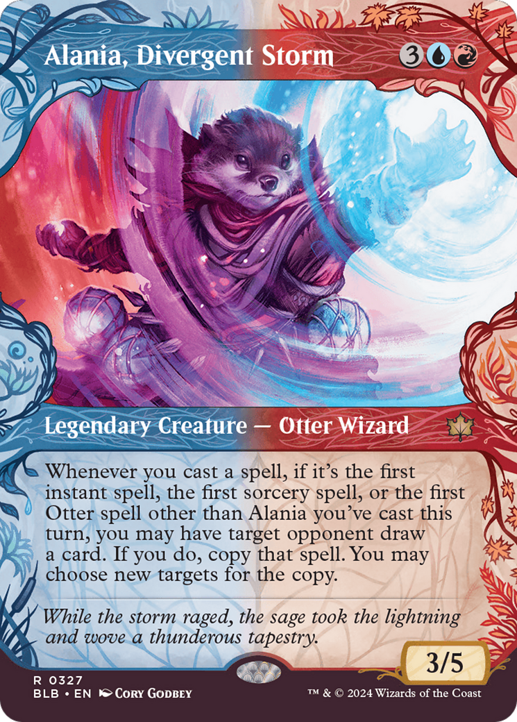 mtg bloomburrow otter cards Alania, Divergent Storm (Showcase) [Bloomburrow]