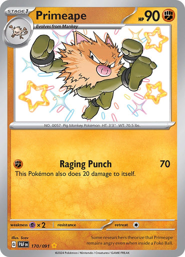 Primeape (170/091) [Scarlet & Violet: Paldean Fates]