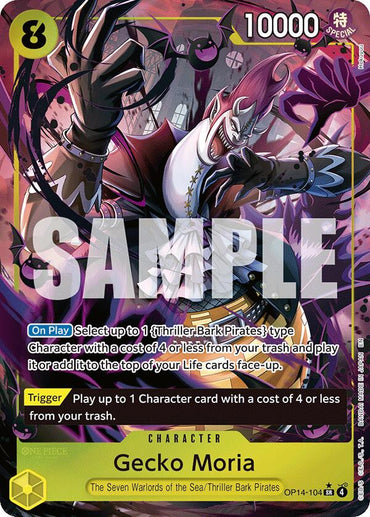 Gecko Moria (OP14-104) (Alternate Art) [The Azure Sea's Seven]