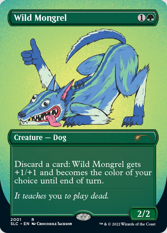 Wild Mongrel (Borderless) [Secret Lair Countdown Kit]