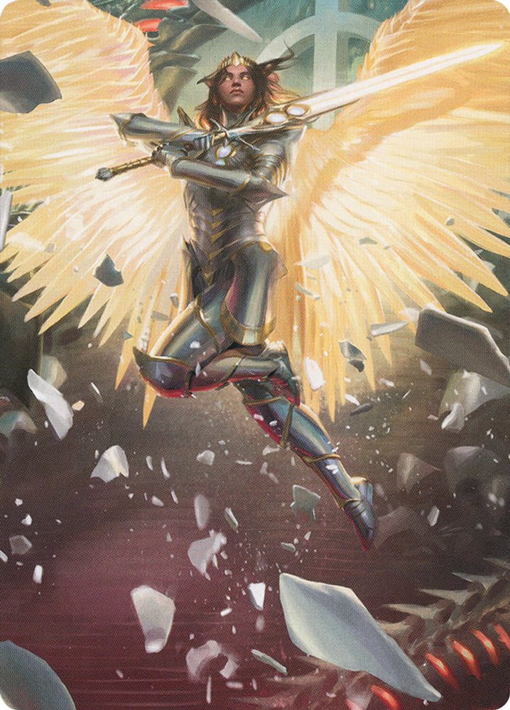 Archangel Elspeth Art Card [March of the Machine Art Series]
