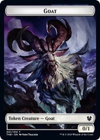 Goat // Human Soldier Double-Sided Token [Theros Beyond Death Tokens]