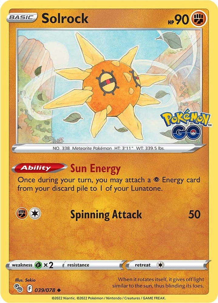 Solrock (039/078) [Pokémon GO]