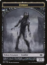 Zombie // Golem Double-Sided Token [Modern Horizons Tokens]