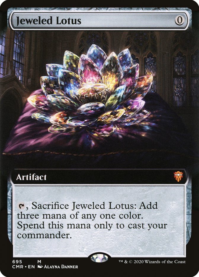 Jeweled Lotus (Extended Art) [Commander Legends]