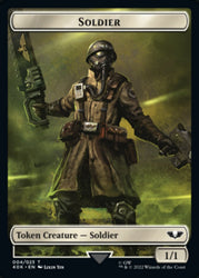 Soldier (004) // Arco-Flagellant Double-Sided Token (Surge Foil) [Warhammer 40,000 Tokens]