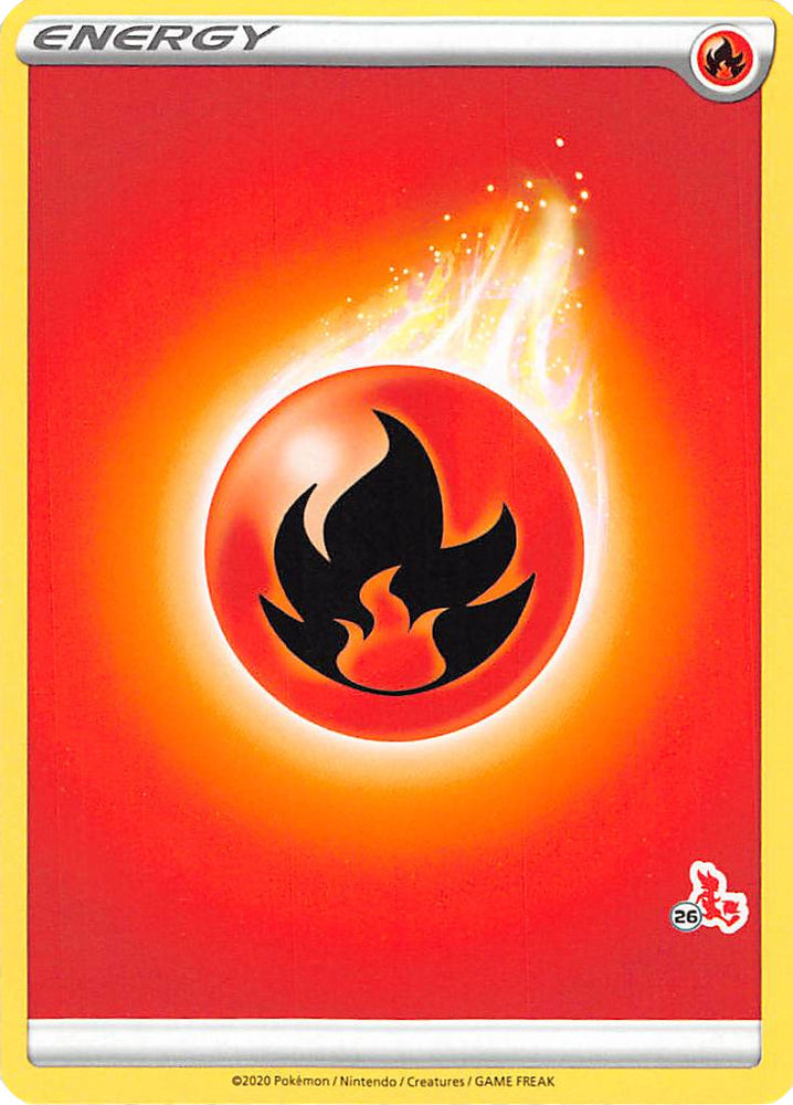 Fire Energy (Cinderace Stamp #26) [Battle Academy 2022]