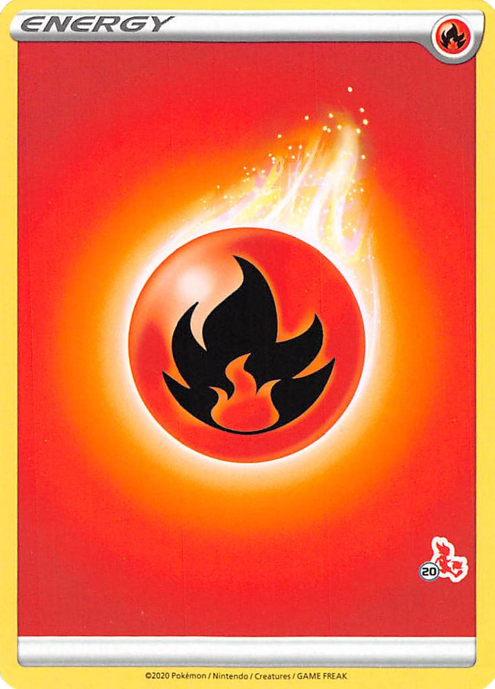 Fire Energy (Cinderace Stamp #20) [Battle Academy 2022]