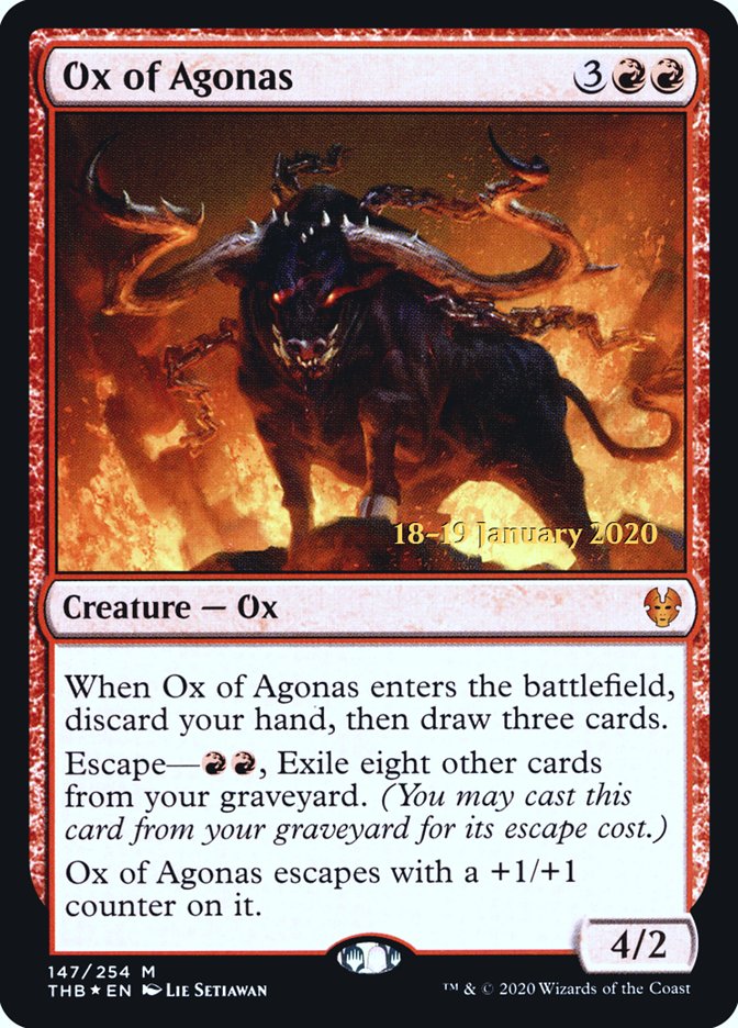 Ox of Agonas [Theros Beyond Death Prerelease Promos]