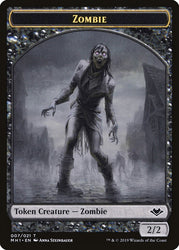 Marit Lage // Zombie Double-Sided Token [Modern Horizons Tokens]