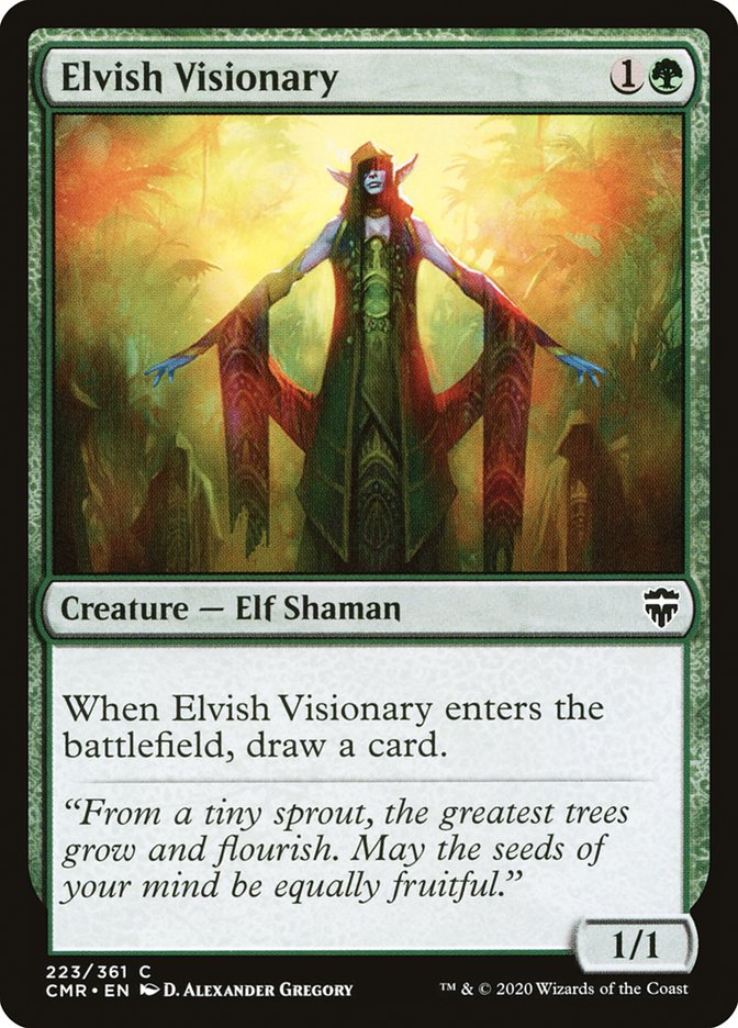 Elvish Visionary [Commander Legends]