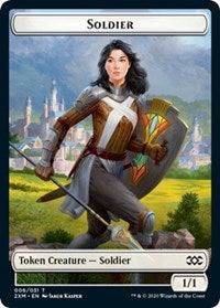 Soldier // Squirrel Double-Sided Token [Double Masters Tokens]