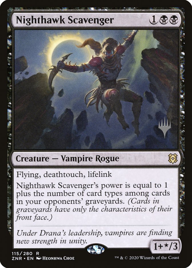 Nighthawk Scavenger (Promo Pack) [Zendikar Rising Promos]