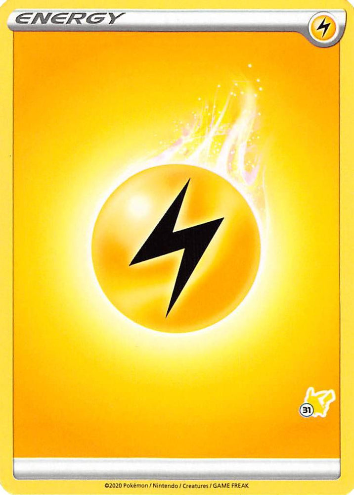 Lightning Energy (Pikachu Stamp #31) [Battle Academy 2022]