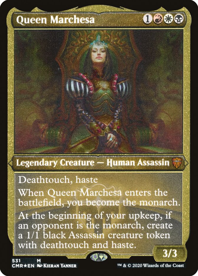 Queen Marchesa (Etched) [Commander Legends]