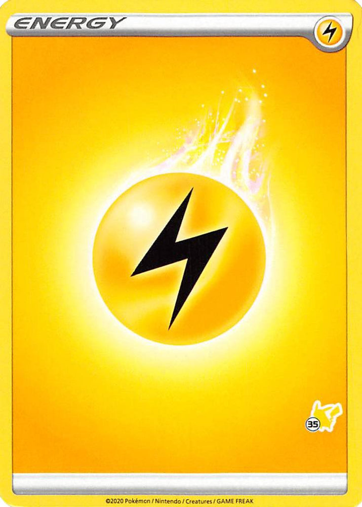 Lightning Energy (Pikachu Stamp #35) [Battle Academy 2022]