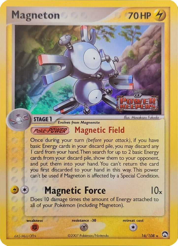 Magneton (16/108) (Stamped) [EX: Power Keepers]