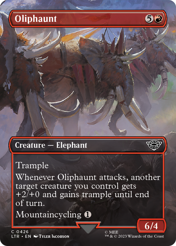 Oliphaunt (Borderless Alternate Art) [The Lord of the Rings: Tales of Middle-Earth]