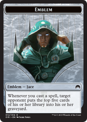 Pest // Jace, Telepath Unbound Emblem Double-Sided Token [Secret Lair: From Cute to Brute Tokens]