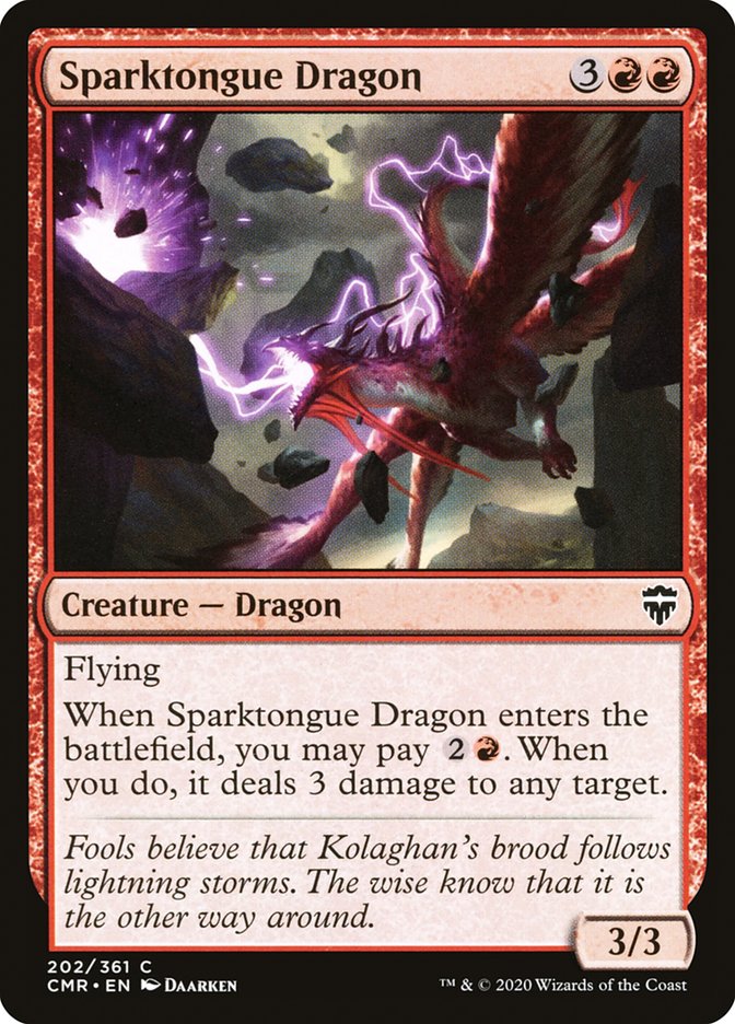 Sparktongue Dragon [Commander Legends]