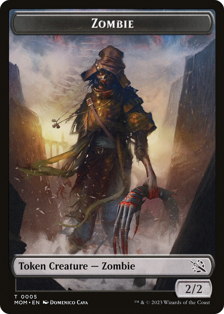 Treasure (21) // Zombie Double-Sided Token [March of the Machine Tokens]